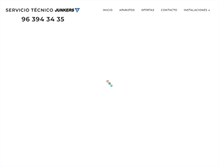 Tablet Screenshot of junkers-serviciotecnico.com